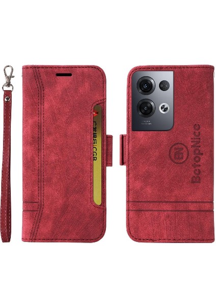 Oppo Oppo 8 Pro 5g Kart Yuvaları Için Kılıf Tpu Deri Manyetik Cüzdan Flip (Yurt Dışından)