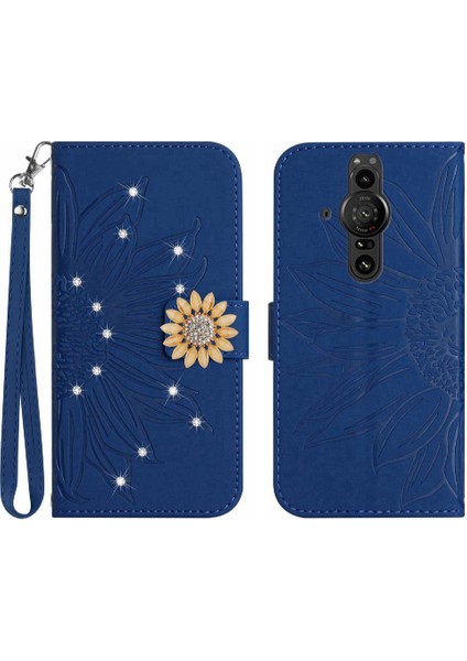Sony Xperia Pro-I Telefon Kapağı Için Kılıf Darbeye Dayanıklı Tpu Kabuk Çevirme Cüzdan (Yurt Dışından)