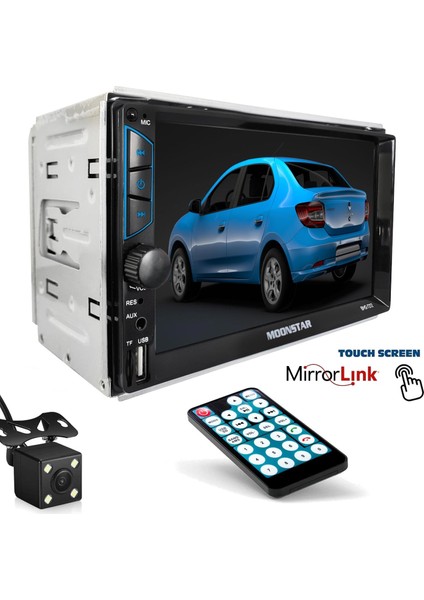 Moonstar BMS-7212 Double Teyp 7 Inç 4X45 Watt Mirrorlink