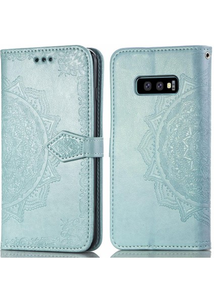 Samsung S10E Flip Kapak Basit Iş Darbeye Deri Kılıf (Yurt Dışından)