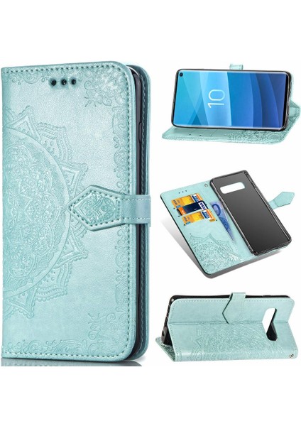 Samsung S10E Flip Kapak Basit Iş Darbeye Deri Kılıf (Yurt Dışından)