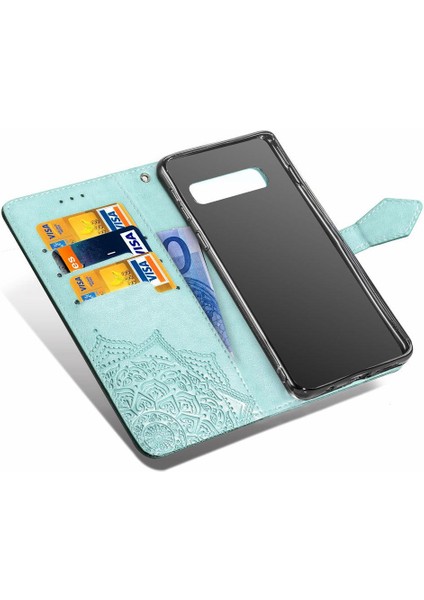 Samsung S10E Flip Kapak Basit Iş Darbeye Deri Kılıf (Yurt Dışından)
