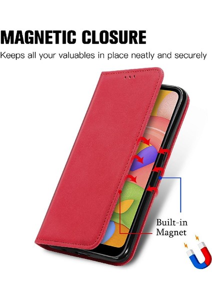 Samsung A01 Için Basit Iş Cüzdan Darbeye Deri Kılıf Flip (Yurt Dışından) indirimleri