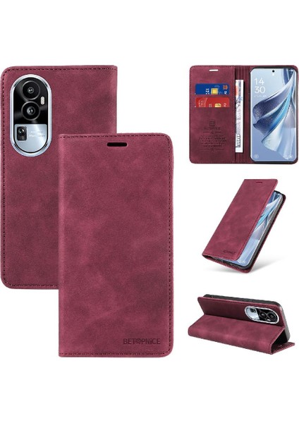Oppo Oppo 10 5g Pu Deri Koruyucu Manyetik Folyo Cüzdan Için Kılıf (Yurt Dışından)