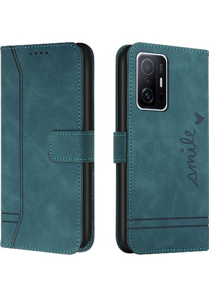 Telefon Kılıfı Için Xiaomi 11T/11T Pro Flip Folio Cüzdan Pu Deri Manyetik (Yurt Dışından)