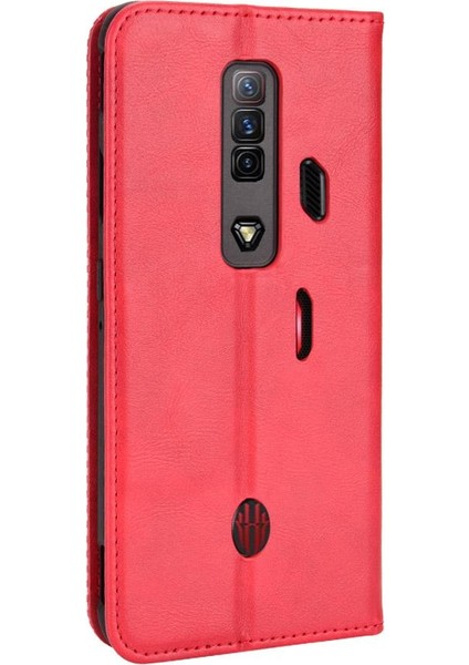 Zte Nubia Kırmızı Sihirli 7 Pu Deri Manyetik Kapatma Cüzdan (Yurt Dışından)