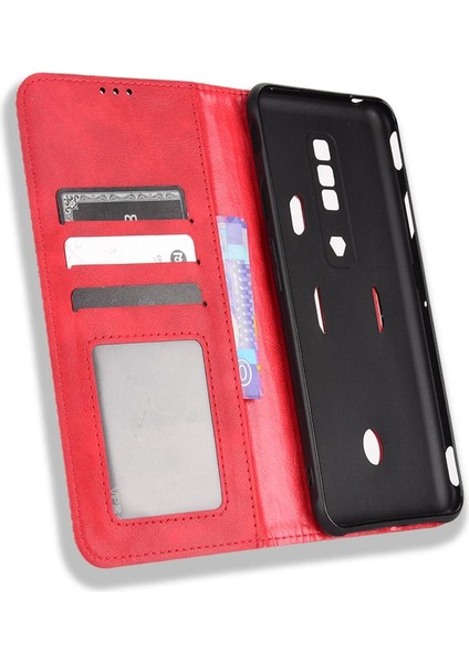 Zte Nubia Kırmızı Sihirli 7 Pu Deri Manyetik Kapatma Cüzdan (Yurt Dışından)