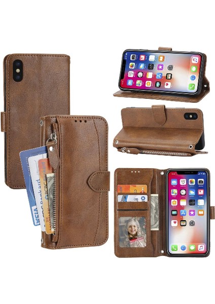 Iphone Xs Için Flip Case Pu Deri Kart Tutucu Manyetik Kapatma Kickstand (Yurt Dışından) fiyatları