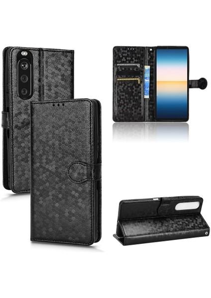 Sony Xperia 1 Iii Için Geometrik Desen Deri Cüzdan Kapak Toka (Yurt Dışından)