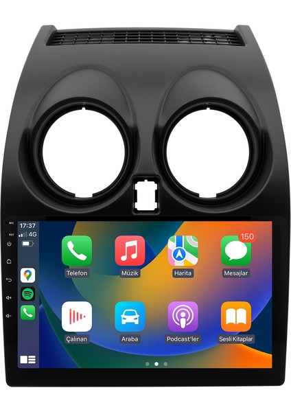 Nissan Qashqai (2007-2013) Android 14 Multimedya Carplay 10 Inch 8 GB Ram / 128 GB Hafıza CRV-4375XAA fiyatları