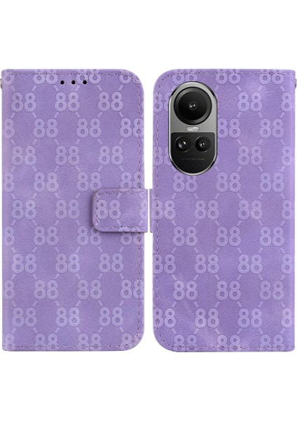Oppo Phone 10 Pro 5g Için Telefon Kılıfı Kart Tutucu Kickstand Çift 8 Kabartmalı (Yurt Dışından)