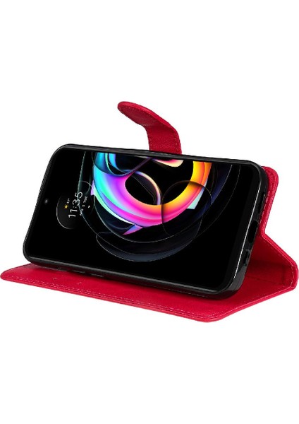 Mays Home1 Motorola Edge 20 Lite Için Flip Case Kart Yuvası Iş Cüzdan Telefon ile (Yurt Dışından)