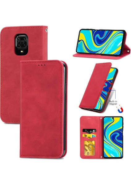 Redmi Not 9 Için Kılıf Pro Darbeye Basit Iş Cüzdan Kapak Çevirin (Yurt Dışından)