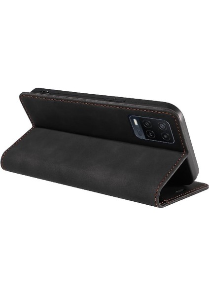Oppo Için Kılıf A16 4G/A16S/A54S Folio Cüzdan Manyetik Pu Deri Koruyucu (Yurt Dışından)