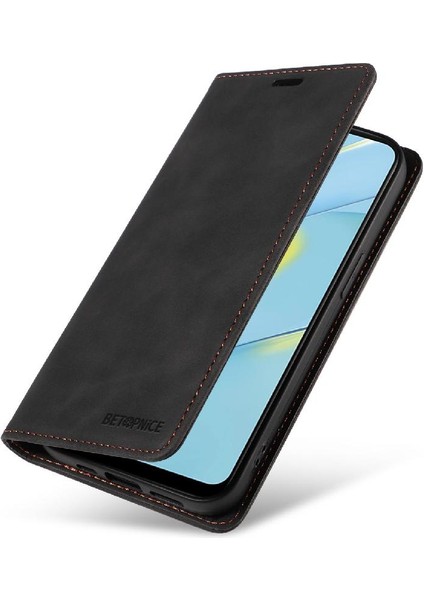 Oppo Için Kılıf A16 4G/A16S/A54S Folio Cüzdan Manyetik Pu Deri Koruyucu (Yurt Dışından)