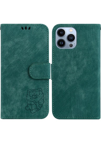 Iphone 15 Için Kılıf Pro Max Flip Folio Cüzdan Kılıf Kart Cep Kabartmalı (Yurt Dışından)