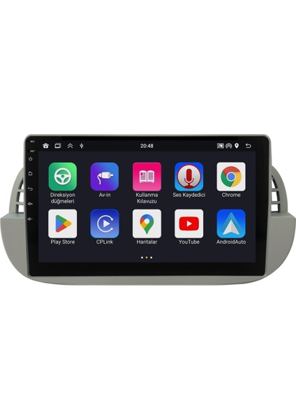 Fiat 500 Multimedya Sistemi Beyaz Çerçeve (2008-2014) CRV-4652XPW indirimleri