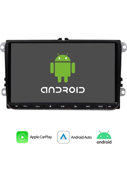 Mega VM-8002 Tablet Multimedya Android 9 Inç 2+32GB Carplay Volkswagen
