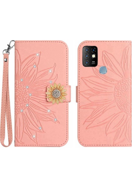 Infinix Sıcak 10 Telefon Kapak Için Kılıf Darbeye Dayanıklı Tpu Kabuk Kart Tutucu Flip (Yurt Dışından)