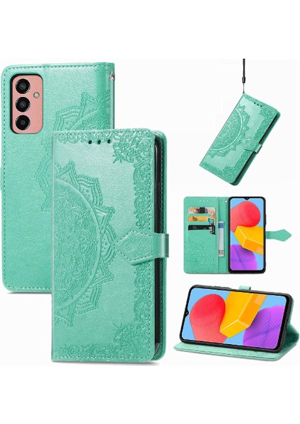 Samsung M13 4g Flip Kapak Için Kılıf Zarif Desen Deri Kılıf Basit (Yurt Dışından)