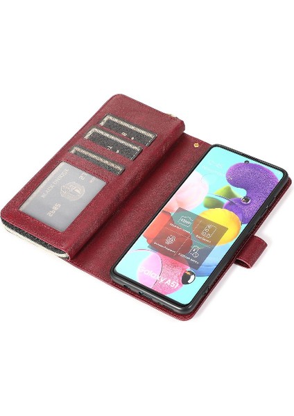 Samsung Galaxy A51 5g Flip Kapak Fermuar Cep Cüzdan Kılıf 9 (Yurt Dışından)