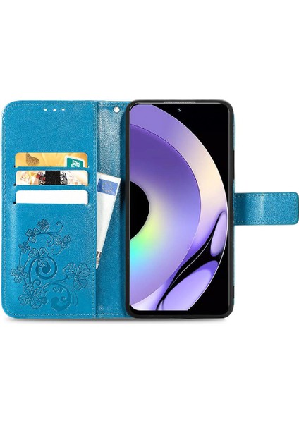 Mays Home1 Realme 10 Pro Dört Yapraklı Yonca Flip Kapak Kılıf Için Kılıf Zarif (Yurt Dışından)