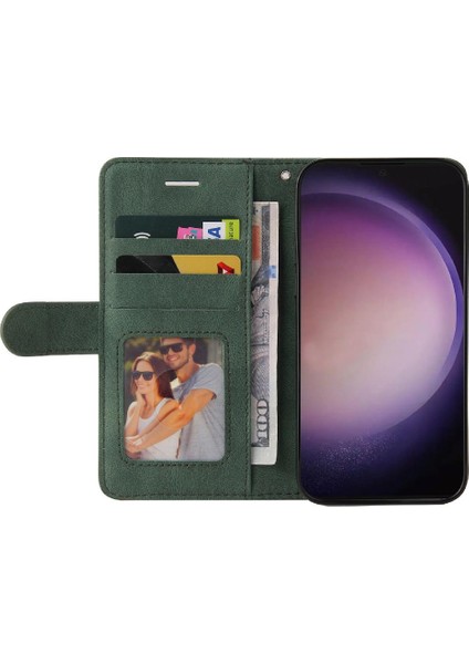 Samsung Galaxy S24 Ultra Iki Renkli Dikiş Pu Deri Flip Case (Yurt Dışından) indirimleri
