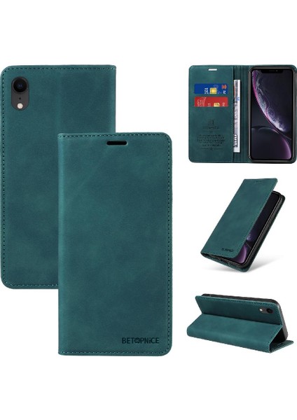 Iphone Xr Için Kılıf Folio Cüzdan Pu Deri Manyetik Koruyucu (Yurt Dışından)