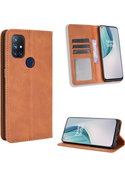 Oneplus Nord N10 5g Cüzdan Manyetik Kapatma Pu Deri Kılıf (Yurt Dışından)