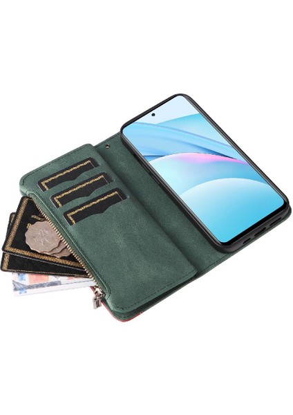 Xiaomi 10T Lite Fermuar Cüzdan Tarzı Kickstand Koruyucu Kılıf (Yurt Dışından) fırsatları