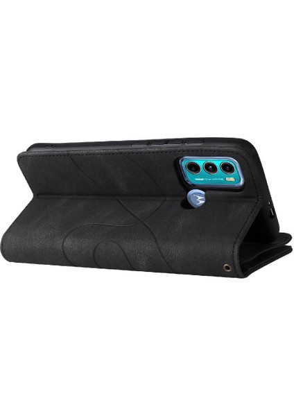 Motorola Moto G60 Fermuar Cüzdan Tarzı Kickstand Koruyucu Kılıf (Yurt Dışından)