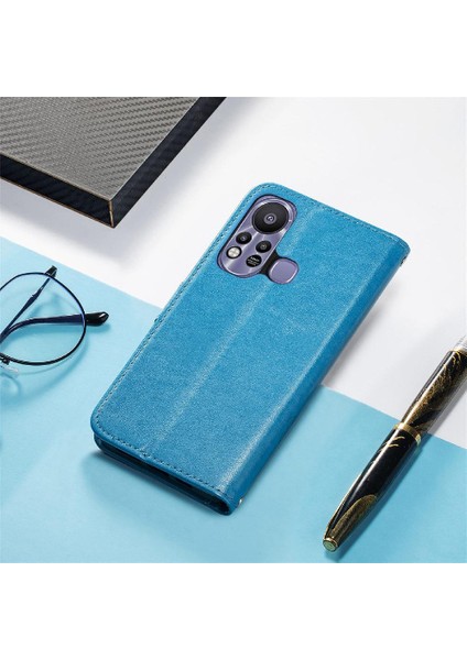 Infinix Sıcak 11S Flip Kapak Dört Yapraklı Yonca Zarif Iş Için Kılıf (Yurt Dışından)