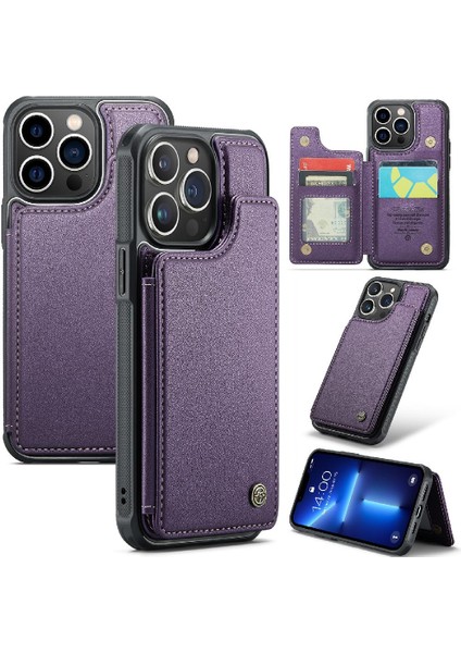 IPhone 13 Pro Kart Tutucu Ince Darbeye Dayanıklı Durumda Pu (Yurt Dışından)
