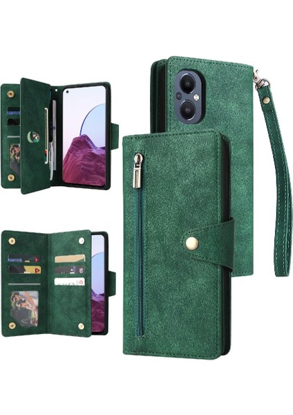 Oneplus Nord N20 5g Kart Tutucu Fermuar Cüzdan Kapak Manyetik (Yurt Dışından)