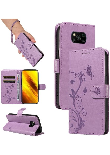 Xiaomi Poco X3/x3 Pro/x3 Nfc ve Kart Yuvası Cüzdan Telefon Kılıfı (Yurt Dışından)