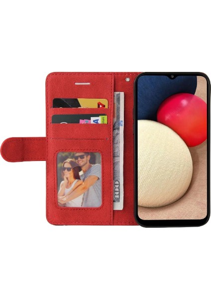 Samsung Galaxy A02S Pu Deri Flip Folio Kılıf Kickstand ile (Yurt Dışından)
