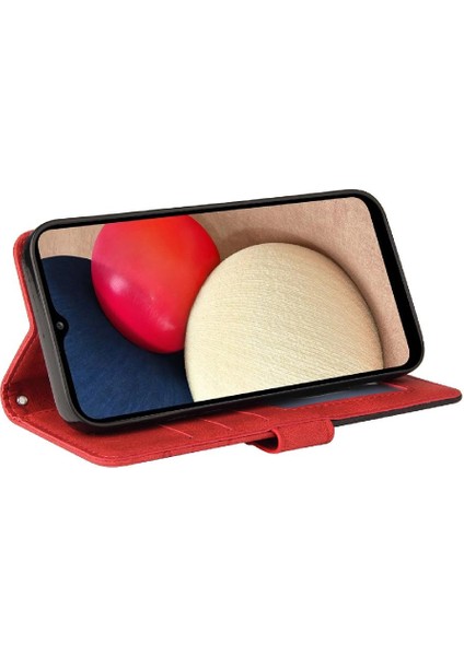 Samsung Galaxy A02S Pu Deri Flip Folio Kılıf Kickstand ile (Yurt Dışından)