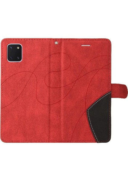 Samsung Galaxy Not 10 Lite Için Kılıf Pu Deri Flip Folio Kılıf Kickstand (Yurt Dışından)