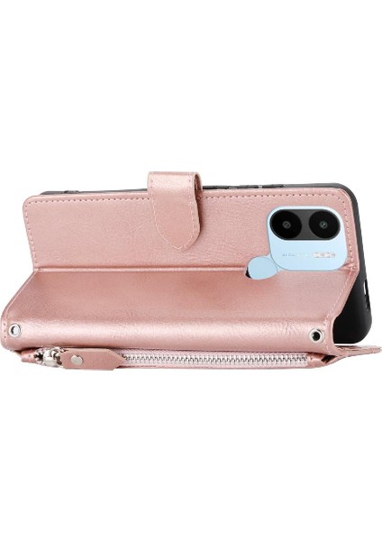 Xiaomi Redmi A1 Artı Pu Deri Kart Tutucu Manyetik Kapatma Için Flip Case (Yurt Dışından)