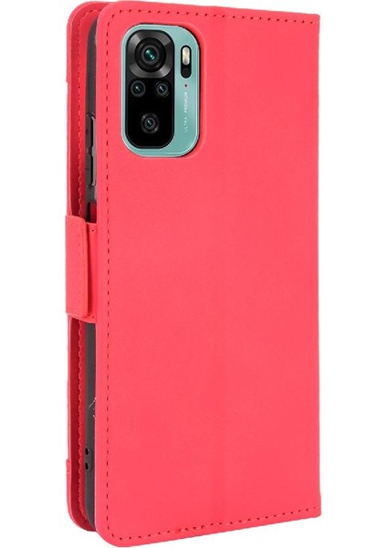 Xiaomi Redmi Için Not 10 4g Ayarlanabilir Ayrılabilir Kart Tutucu Manyetik Kapatma Deri Cüzdan Kapak (Yurt Dışından)