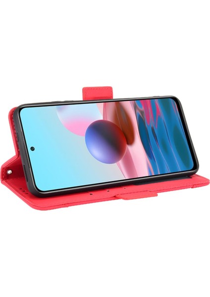 Xiaomi Redmi Için Not 10 4g Ayarlanabilir Ayrılabilir Kart Tutucu Manyetik Kapatma Deri Cüzdan Kapak (Yurt Dışından)