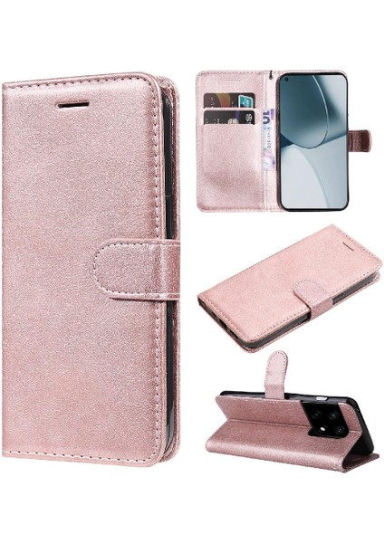 Oneplus 10 Için Flip Case Pro 5g Klasik Katı Renk Kart Yuvası ile Yüksek (Yurt Dışından)