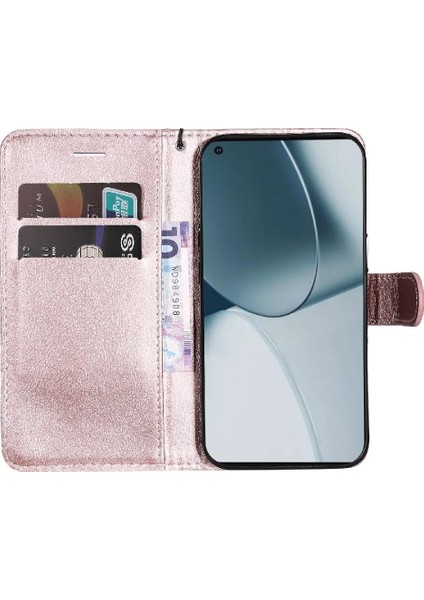 Oneplus 10 Için Flip Case Pro 5g Klasik Katı Renk Kart Yuvası ile Yüksek (Yurt Dışından)