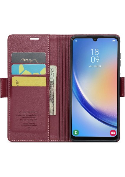 Samsung Galaxy A34 5g Kart Yuvası Cüzdan Kılıf Anti Dolandırıcılık Için Caseme Durumda (Yurt Dışından) modelleri