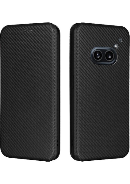 Nothing Telefon 2A Manyetik Karbon Fiber Deri Folio Flip Case (Yurt Dışından) fırsatları