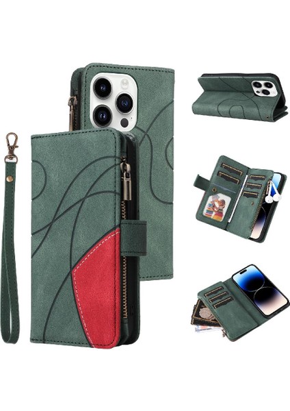 Kart Yuvası Standı ile IPhone 14 Pro Max Kickstand Koruyucu Kılıf (Yurt Dışından)