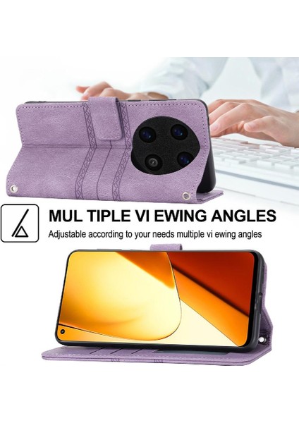 Huawei Mate 60 Pro Için Flip Case Cüzdan Kılıf Manyetik Kapatma Kickstand (Yurt Dışından)