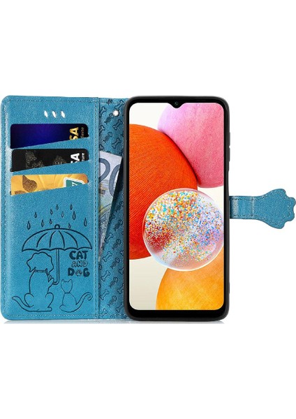 Mays Home1 Samsung Galaxy A14 4g Için Kılıf Deri Kılıf Kapak Çevirin Darbeye Karikatür (Yurt Dışından)