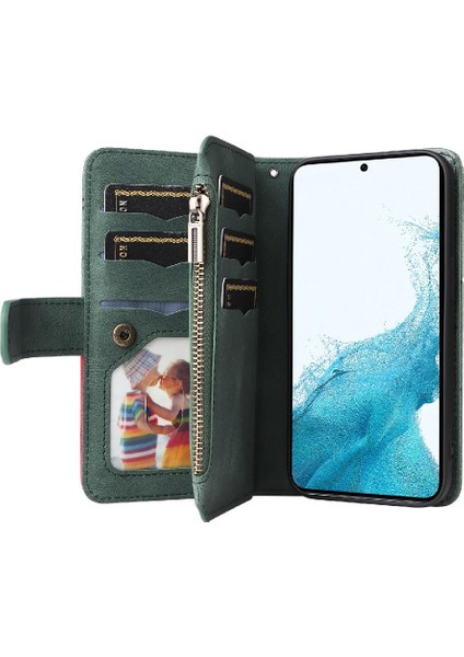 Kart Yuvası Standı ile Samsung Galaxy S23 Iki Renkli Dikiş Için Kılıf (Yurt Dışından) fırsatları