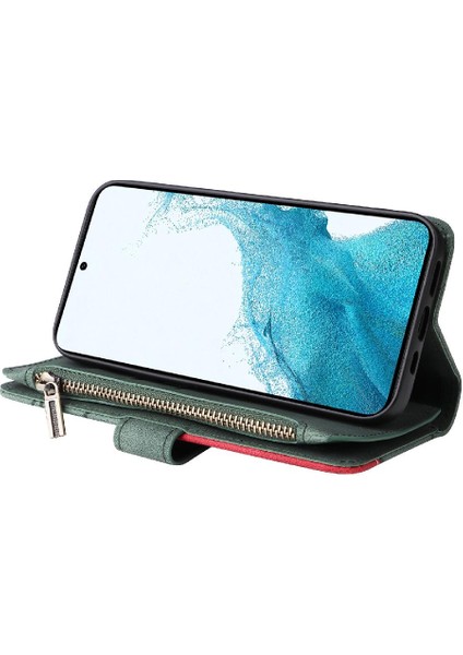 Kart Yuvası Standı ile Samsung Galaxy S23 Iki Renkli Dikiş Için Kılıf (Yurt Dışından) indirimleri